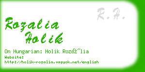 rozalia holik business card
